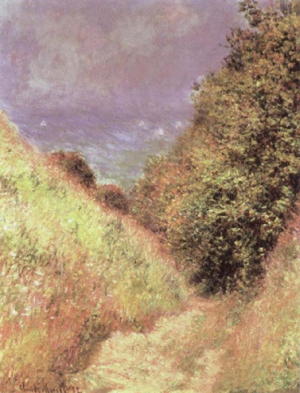 Claude Monet The Path at La Cavee at Pourville Germany oil painting art